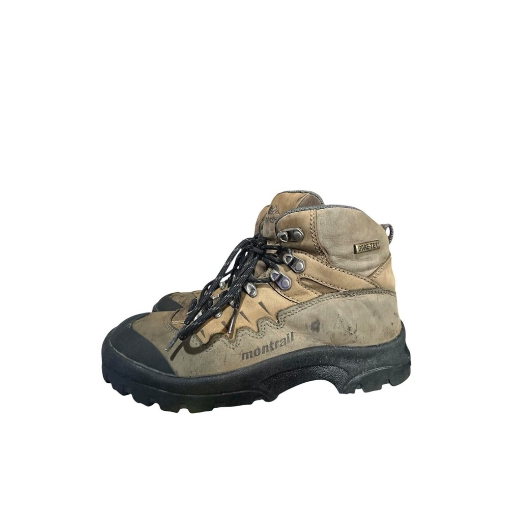 Montrail Women’s Sz 9 Gore-Tex Brown Hiking Trail Outdoors Boots Vibram Soles